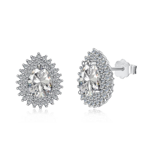 [AuraEcho]Delicate Gorgeous Pear Cut Daily Earrings