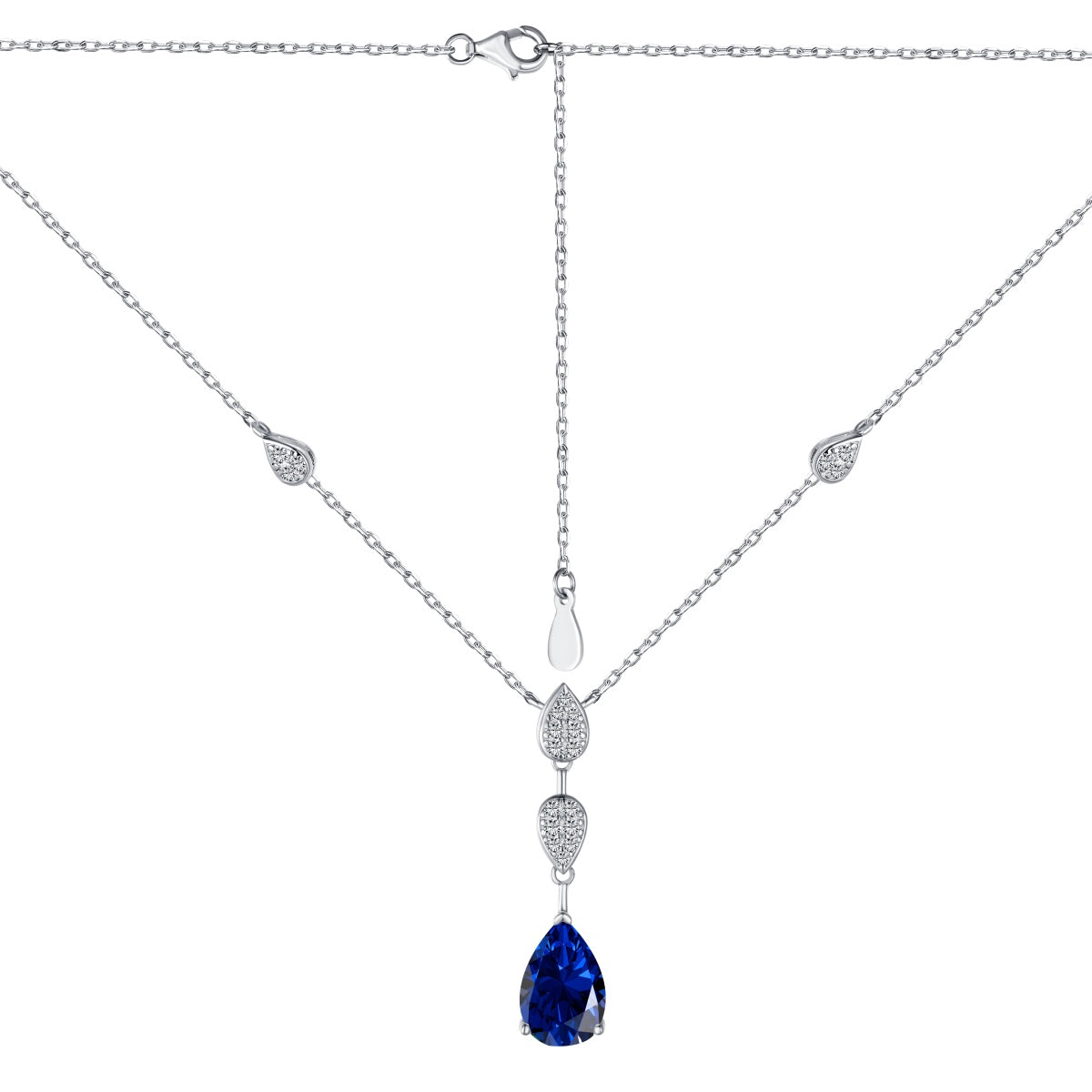 [AuraEcho]Dazzling Pear Cut Necklace