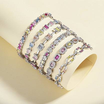 [AuraEcho]Exquisite Ornate Emerald Cut Daily Bracelet