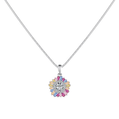 [AuraEcho]Charming Flower Colorful Necklace
