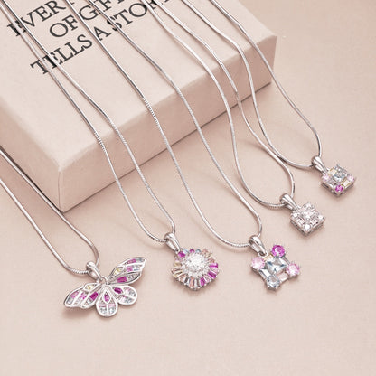 [AuraEcho]Charming Flower Colorful Necklace
