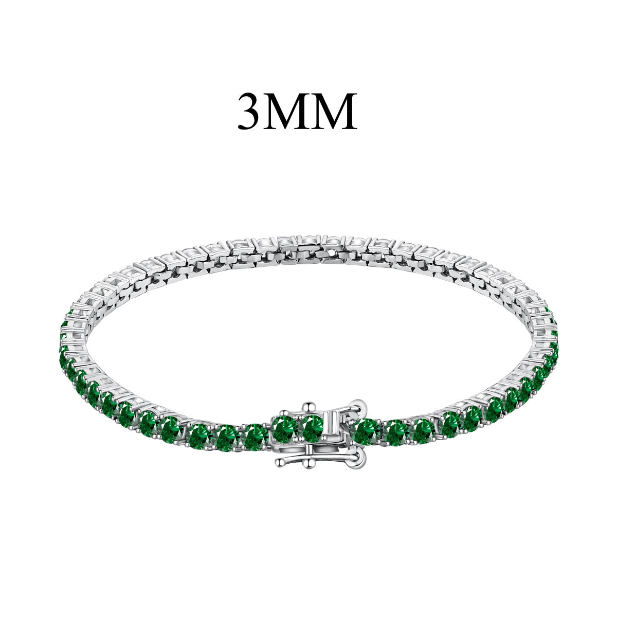 [AuraEcho]Radiant Colorful Round Cut Party Bracelet