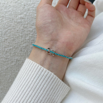 [AuraEcho]Dazzling Exquisite Round Cut Daily Bracelet