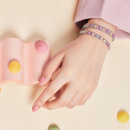 [AuraEcho]Ornate Sparkling Round Cut Party Bracelet