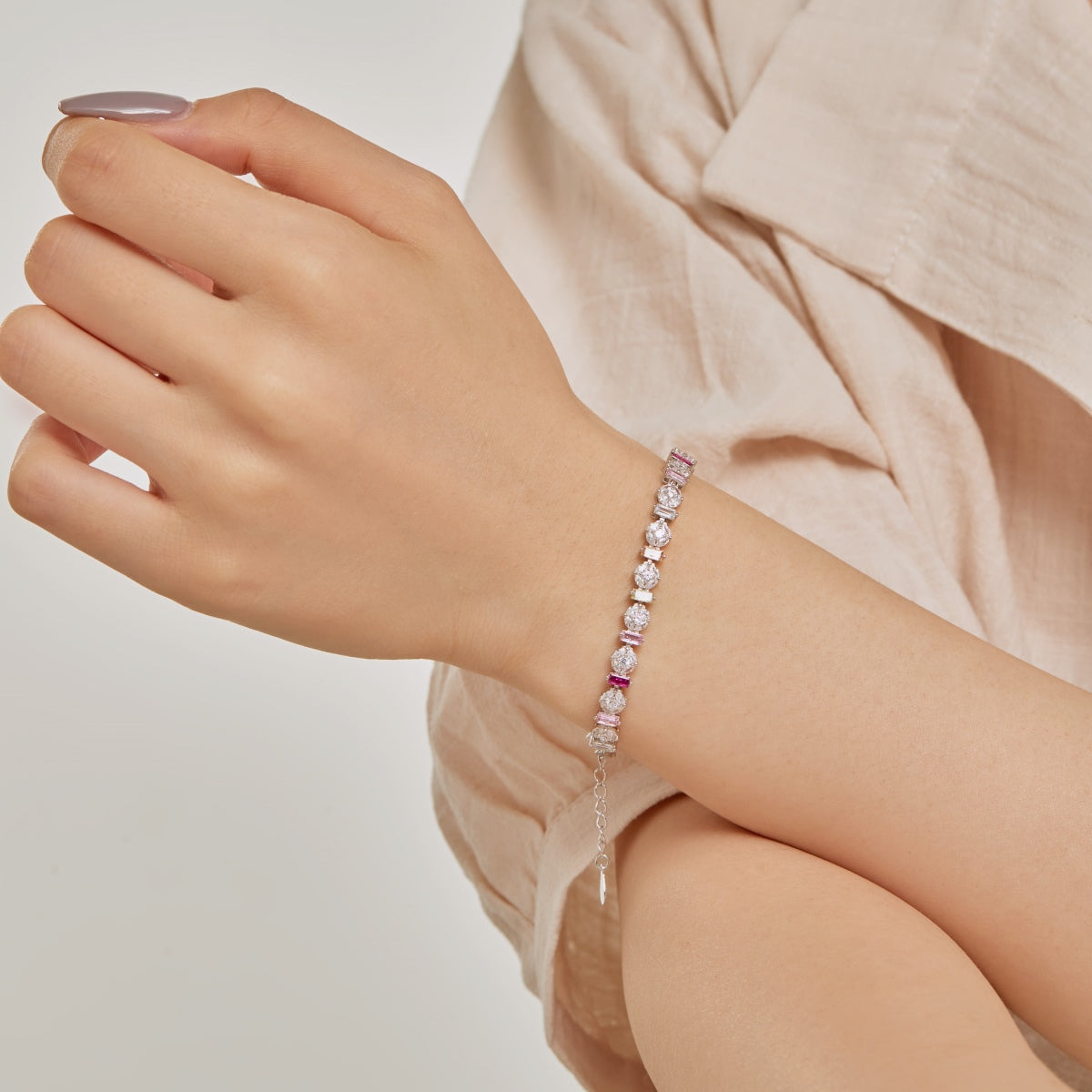 [AuraEcho]Radiant Colorful Round Shape Daily Bracelet