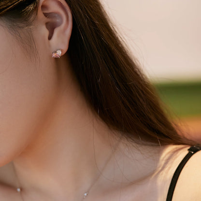 [AuraEcho]Dazzling Elegant Heart Cut Lover Earrings