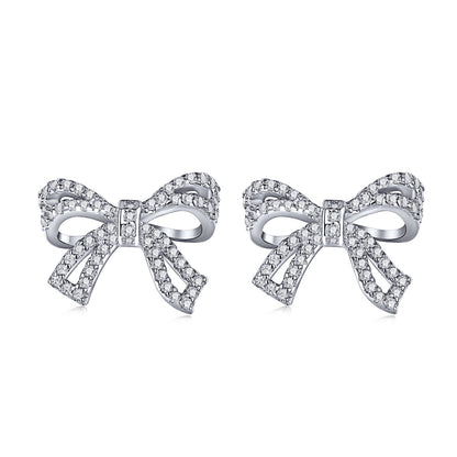[AuraEcho]Dainty Bow Shape Earrings