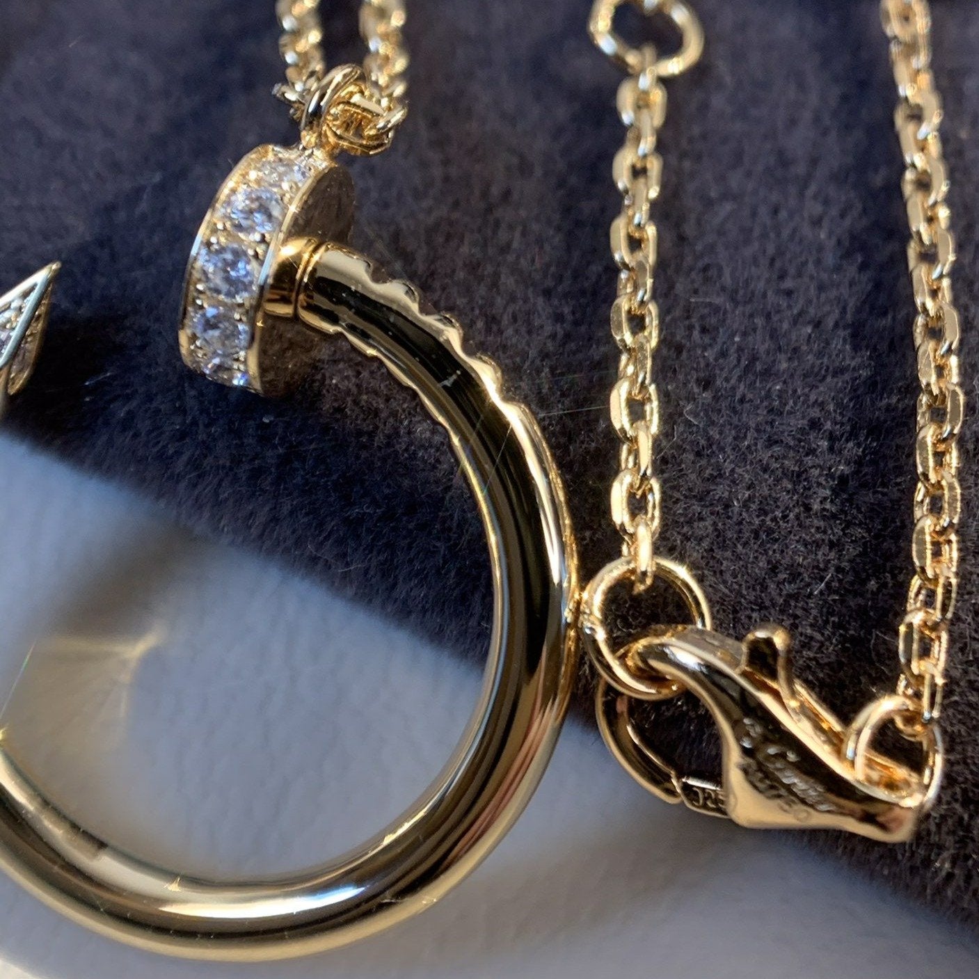 [AuraEcho]JUSTE NECKLACE PINK GOLD