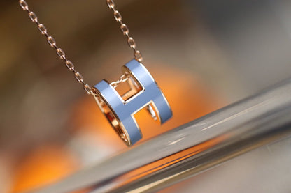 [AuraEcho]POP H PEDANT PINK GOLD