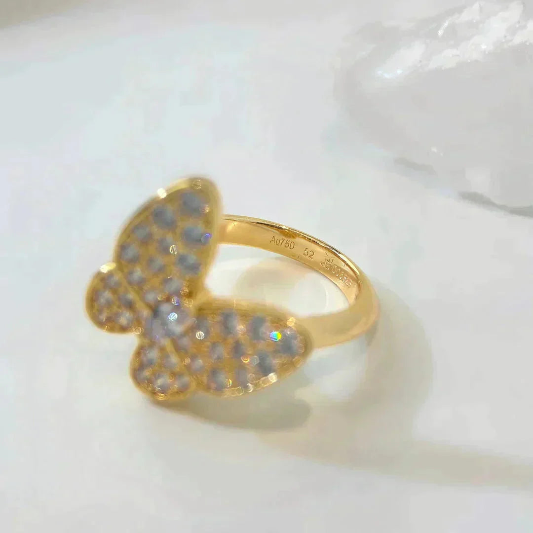 [AuraEcho]BUTTERFLY DIAMOND RING