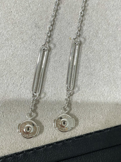 [AuraEcho]CHAINE CHAOS DIAMOND DROP EARRINGS