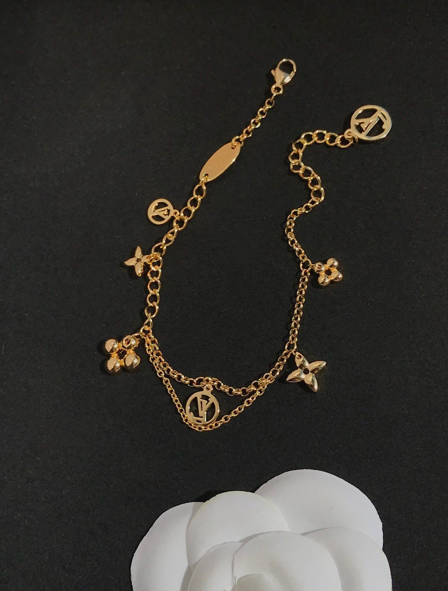 [AuraEcho]AuraEchoING PINK GOLD MOP BRACELET