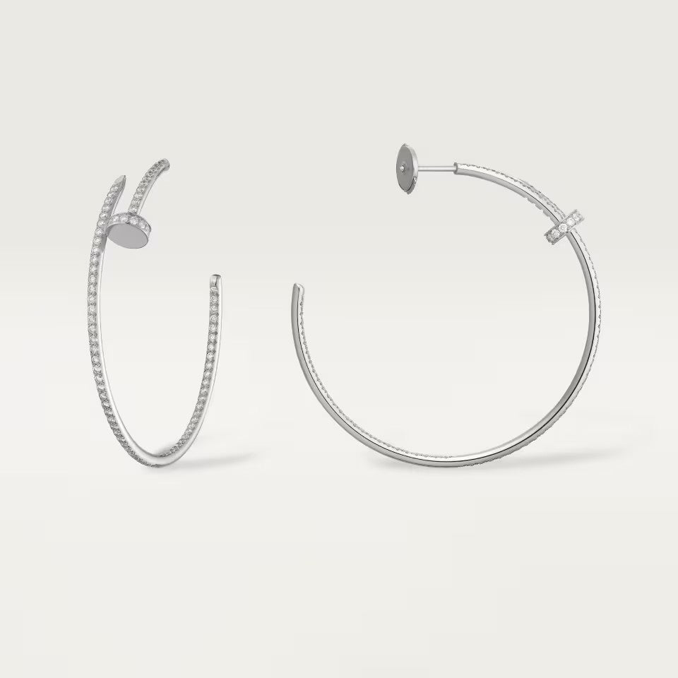 [AuraEcho]JUSTE FULL DIAMOND LARGE EARRINGS