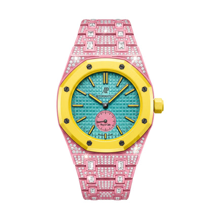 [AuraEcho]Royal Oak Pop Exclusive Bioceramic Case & Bioceramic Strap Full Diamond
