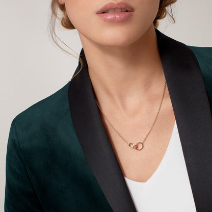 [AuraEcho]LOVE DOUBLE RING NECKLACE