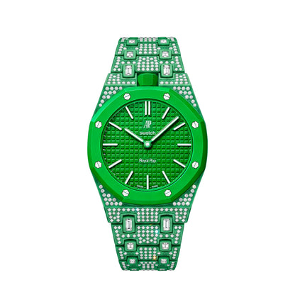 [AuraEcho]Royal Oak Pop Exclusive Bioceramic Case & Bioceramic Strap Full Diamond