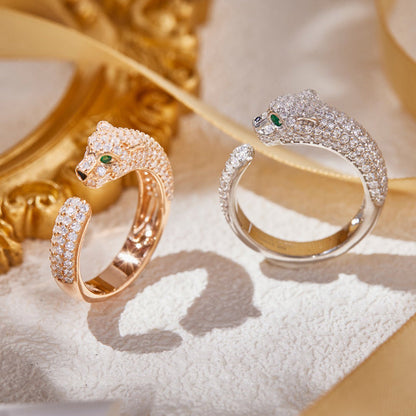 [AuraEcho]PANTHERE FULL DIAMOND SMALL RING