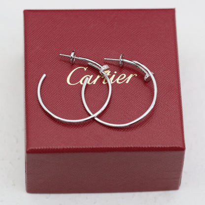 [AuraEcho]JUSTE HALF DIAMOND LARGE EARRINGS