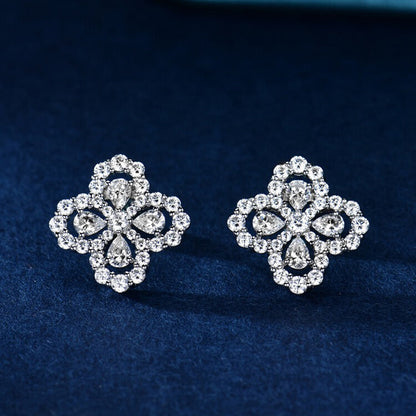 [AuraEcho]LOOP EARRINGS FULL MOTIF DIAMOND 16MM