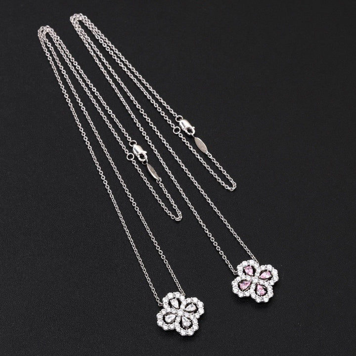 [AuraEcho]LOOP NECKLACE FULL MOTIF DIAMOND 16MM MULTIPLE COLORS