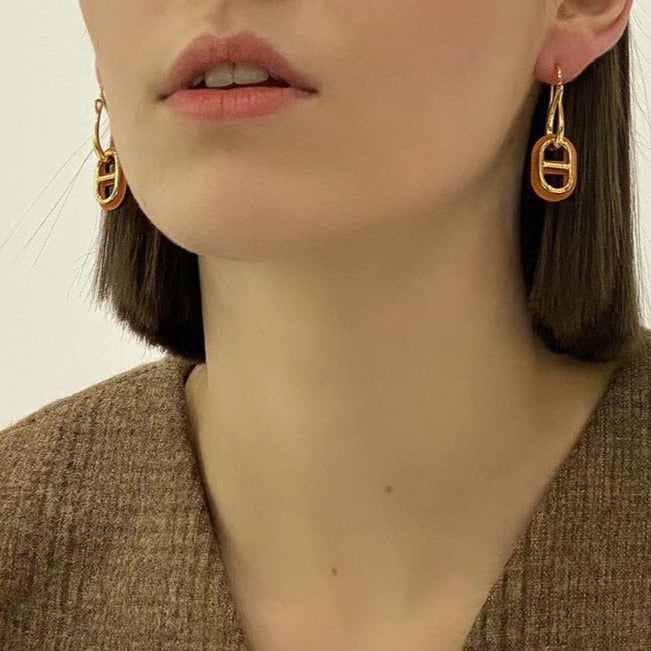 [AuraEcho]HM O'MAILLON GOLD EARRINGS