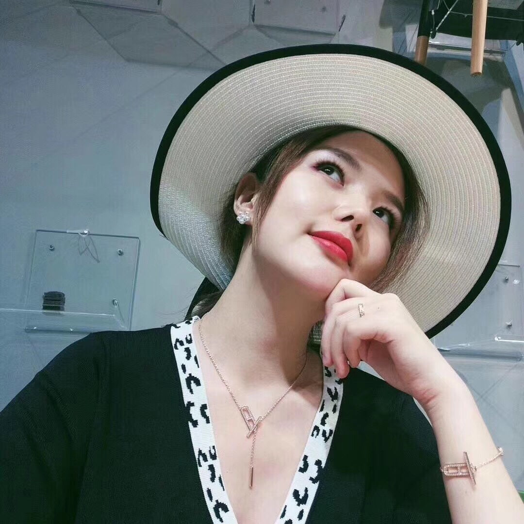 [AuraEcho]HM NECKLACE PLATINUM ROSE GOLD DIAMOND