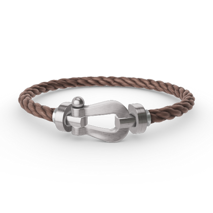 [AuraEcho]FORCE LARGE HORSESHOE NO DIAMOND BRACELET SILVER